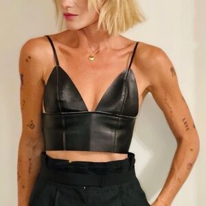 Alexanderwang.t leather bra top